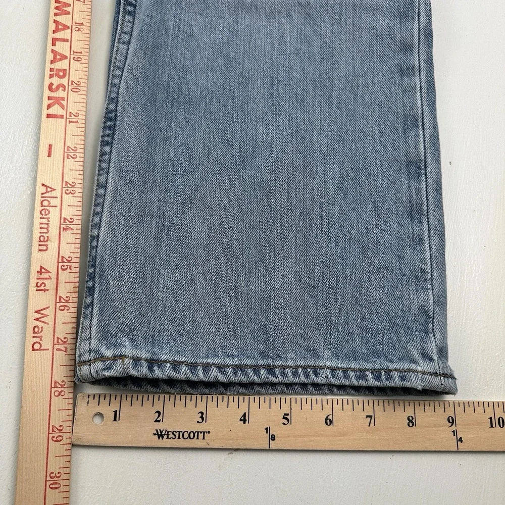Vintage Y2K GAP Relaxed Jeans Men 34x28 Blue Denim Loose Light Wash Skate Grunge